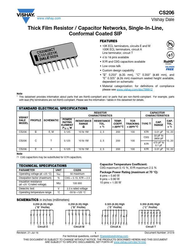 CS206 Datasheet Preview