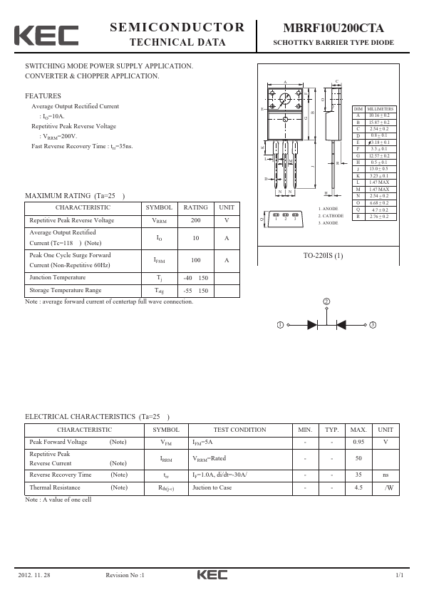 MBRF10U200CTA