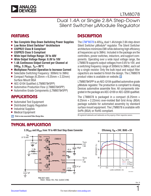 LTM8078 Datasheet Preview