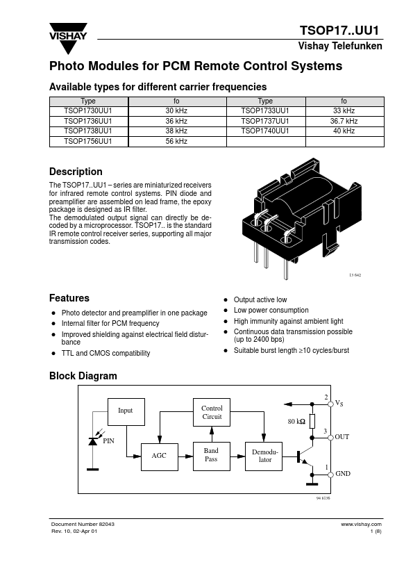 TSOP1733UU1