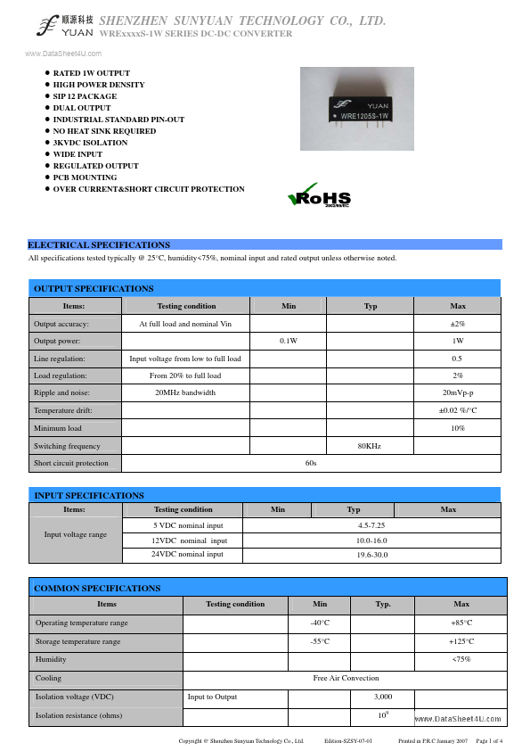 WRE09xxS-1W