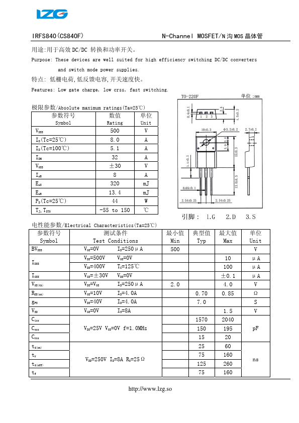 IRFS840