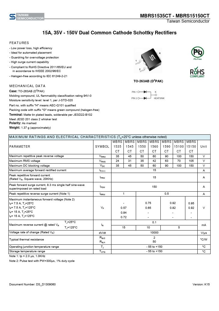 MBRS15100CT