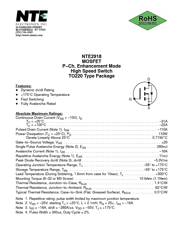 NTE2918