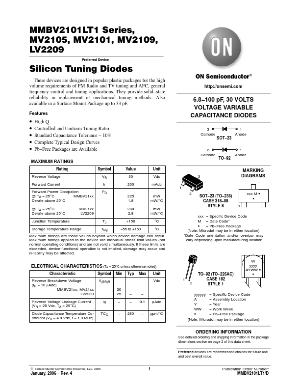MMBV2105L Datasheet Preview