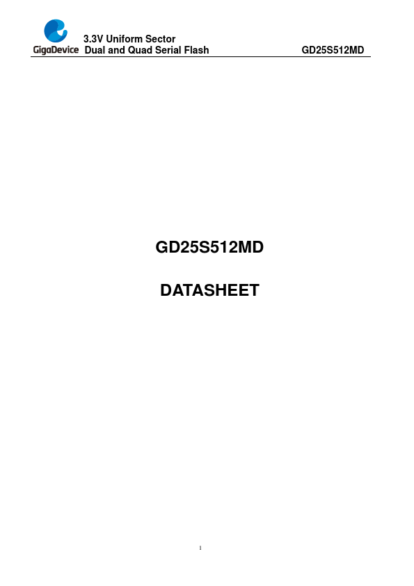 GD25S512MD Datasheet Preview