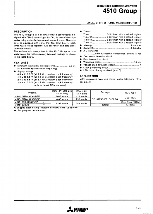 M34510M2A-xxxFP