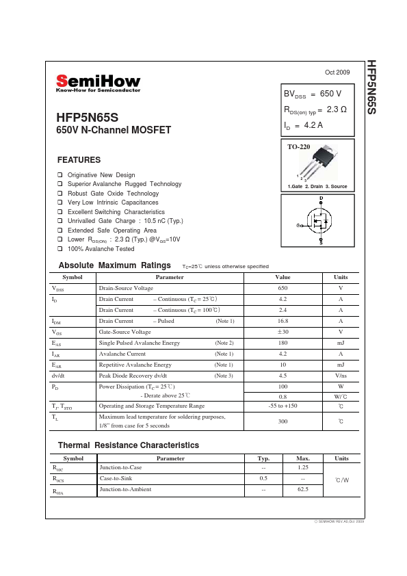 HFP5N65S