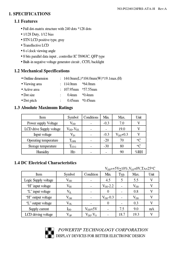 PG240128FRS-ATA-H-SA