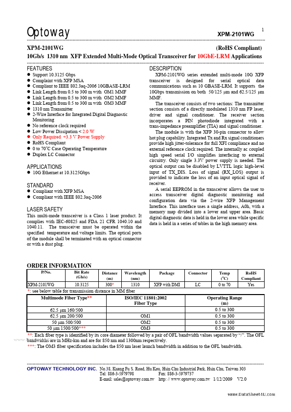 XPM-2101WG