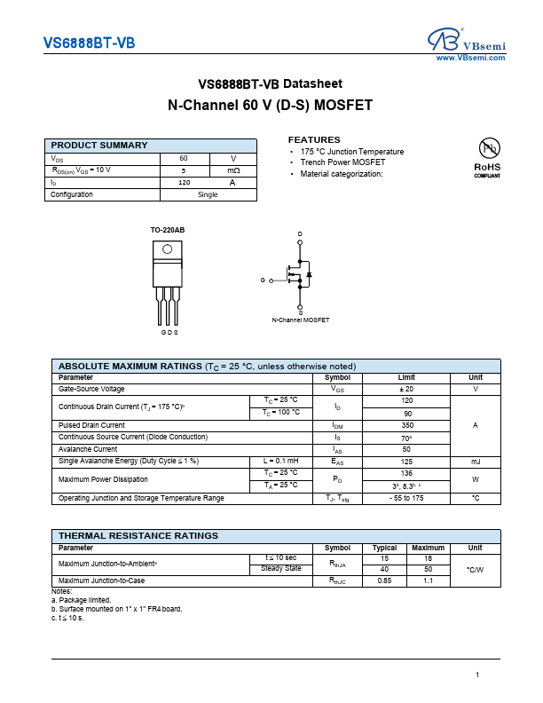 VS6888BT Datasheet Preview