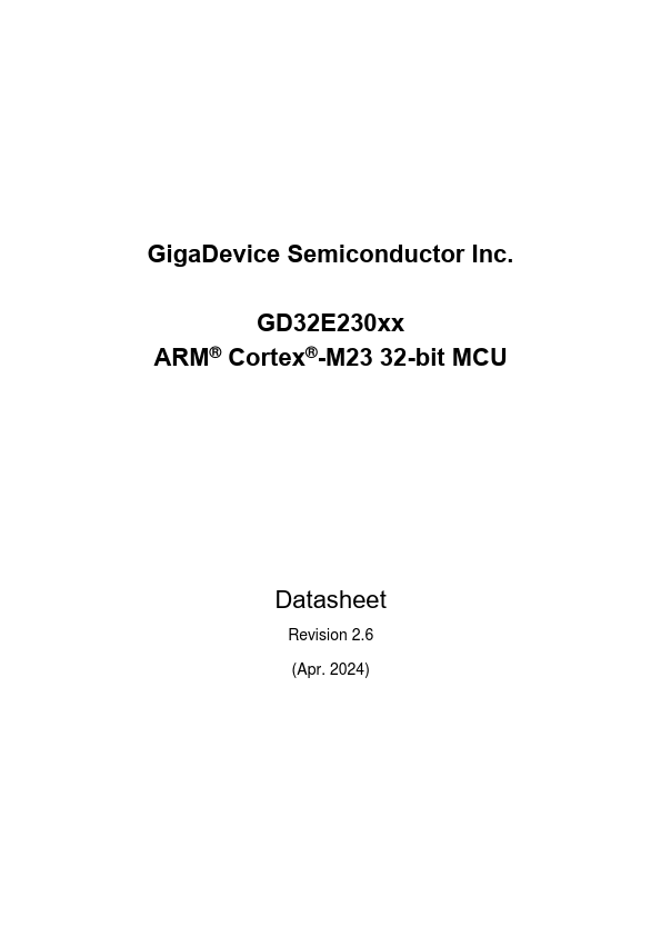 GD32E230G4U6 Datasheet Preview