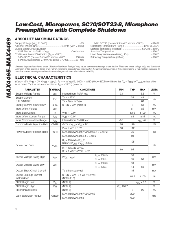 datasheet Preview Page 2