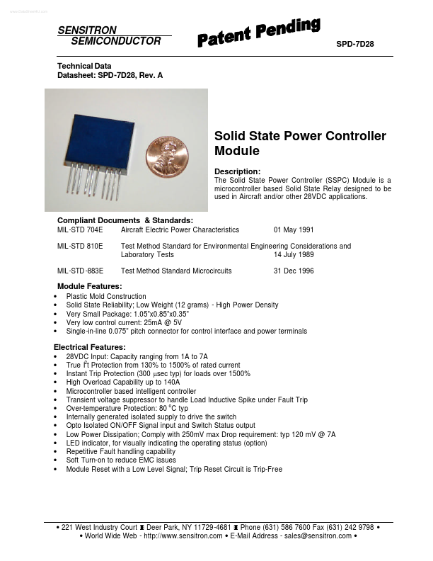 SPD-7D28 Datasheet Preview