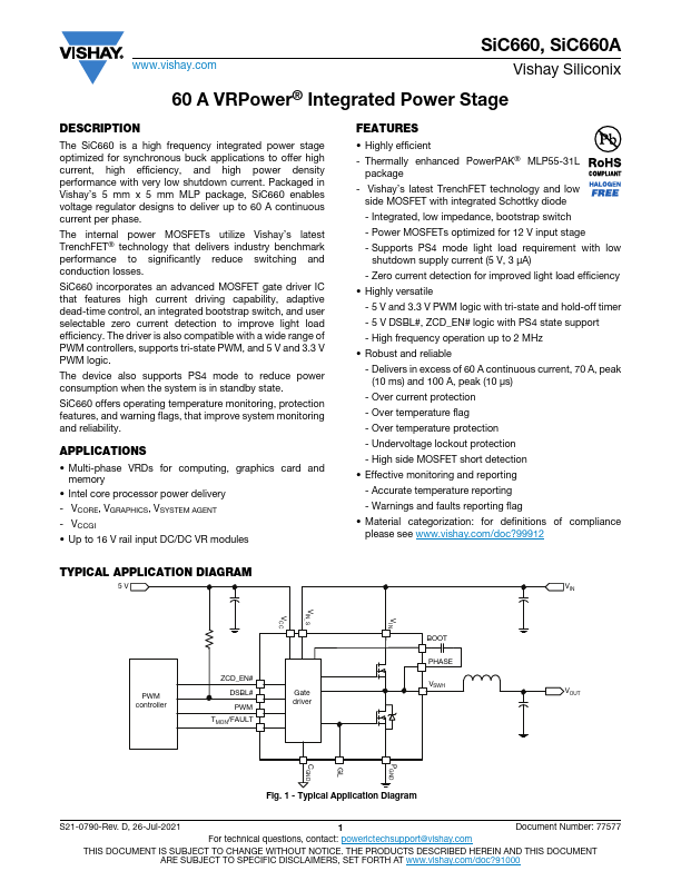 SiC660 Datasheet Preview