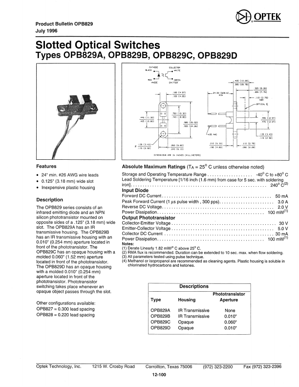 OPB829A