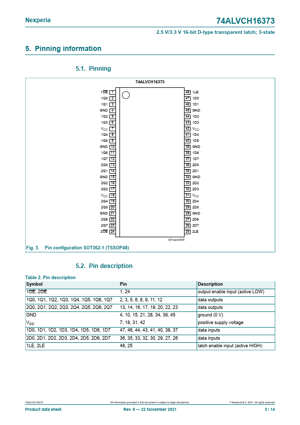 74ALVCH16373