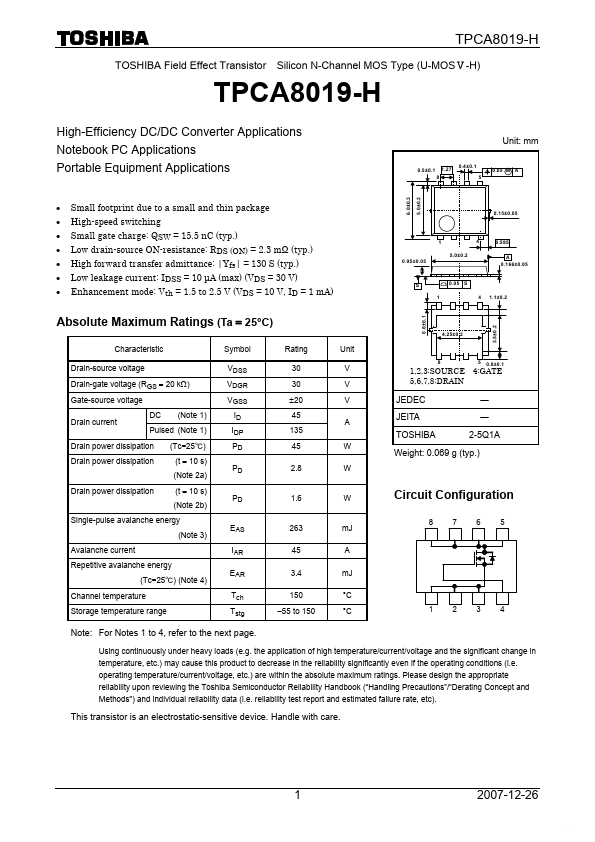 TPCA8019-H