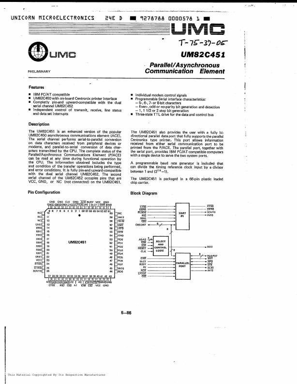 UM82C451