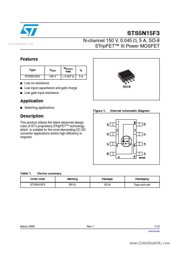 STS5N15F3