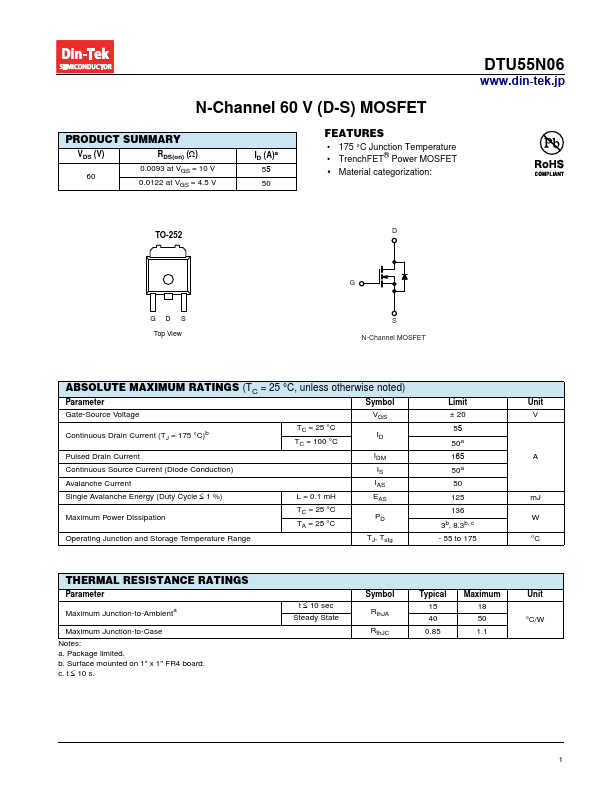 DTU55N06