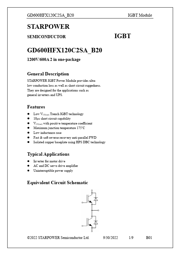 GD600HFX120C2SA_B20 Datasheet Preview
