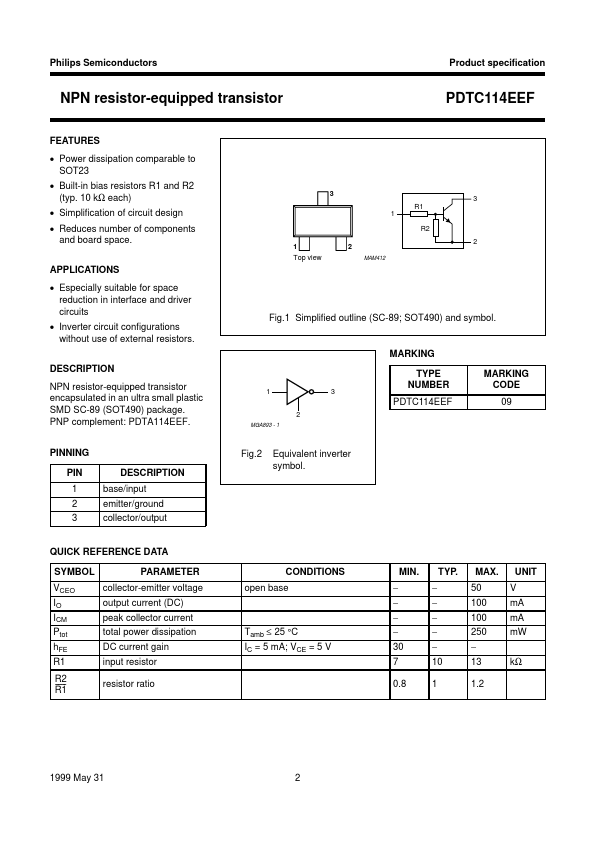 PDTC114EEF