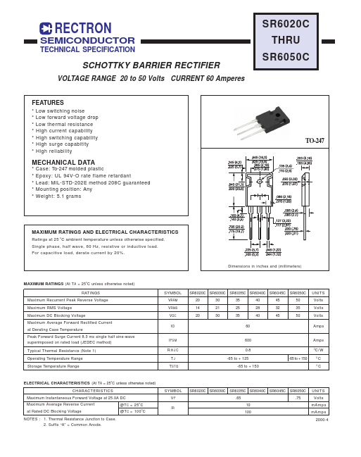SR6030C Datasheet Preview