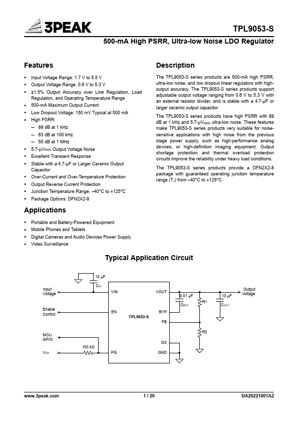 TPL9053-S Datasheet Preview
