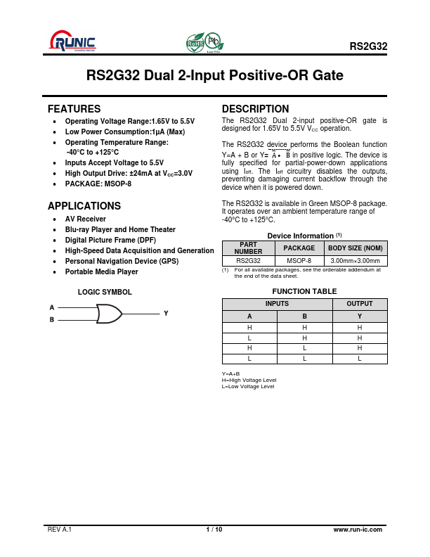 RS2G32 Datasheet Preview