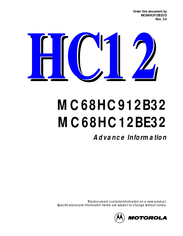 MC68HC912B32