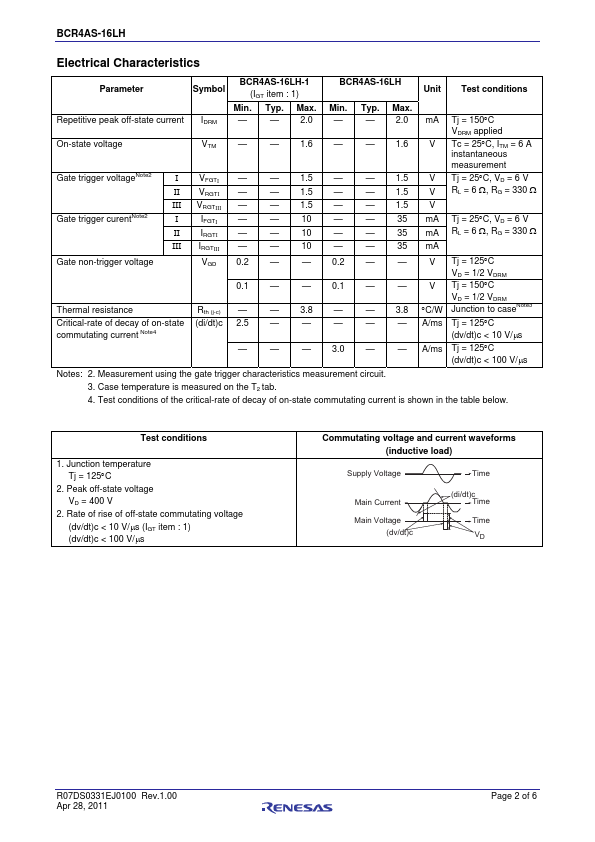 BCR4AS-16LH