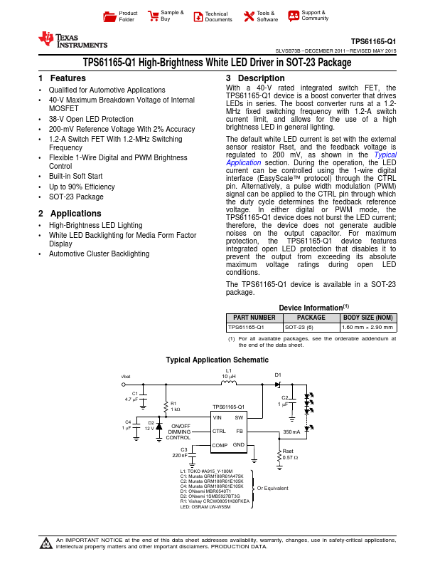 TPS61165-Q1