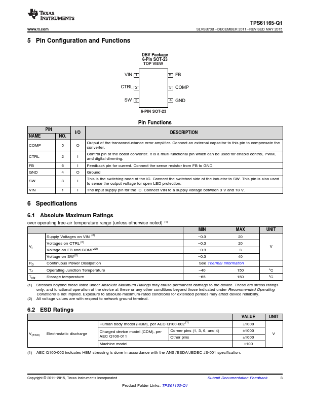 TPS61165-Q1