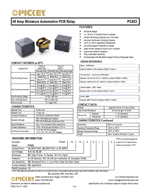 PC822 Datasheet Preview