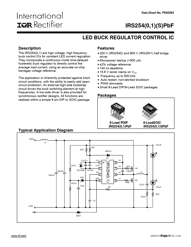 IRS2540SPBF