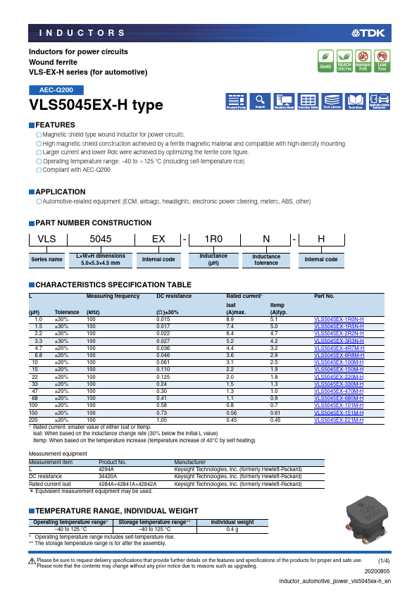 VLS5045EX-150M-H