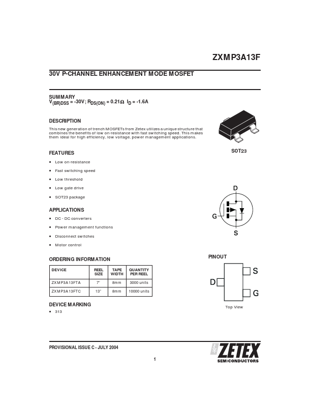 ZXMP3A13F