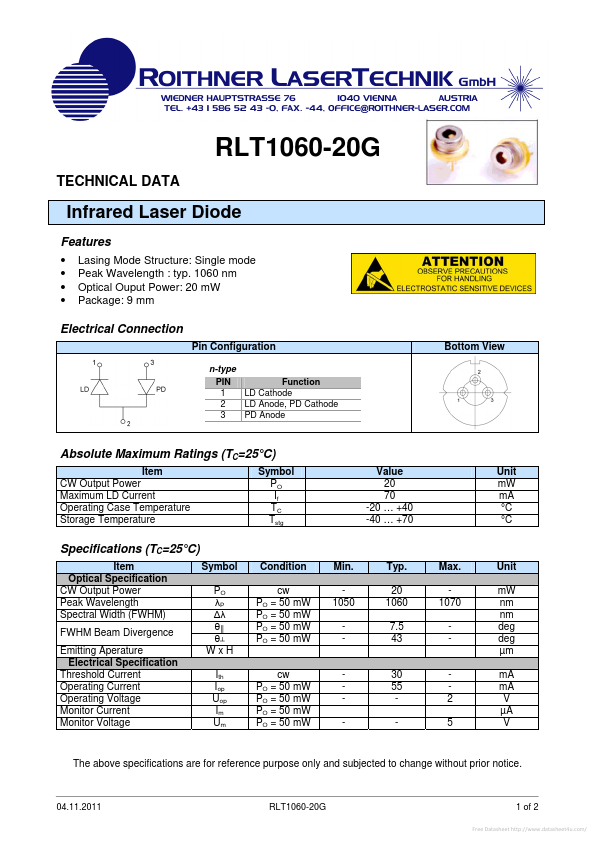 RLT1060-20G