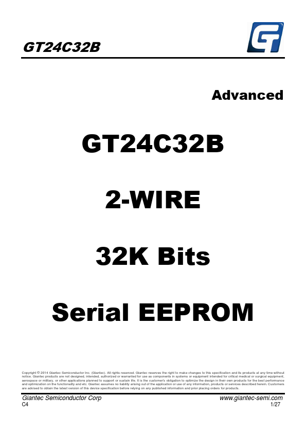 GT24C32B Datasheet Preview