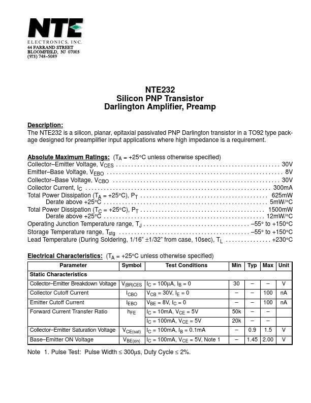 NTE232