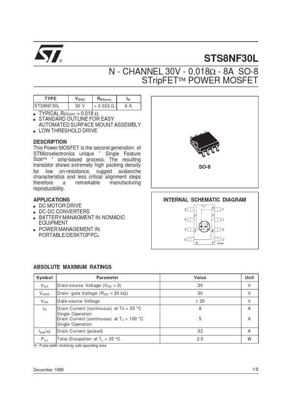 STS8NF30L