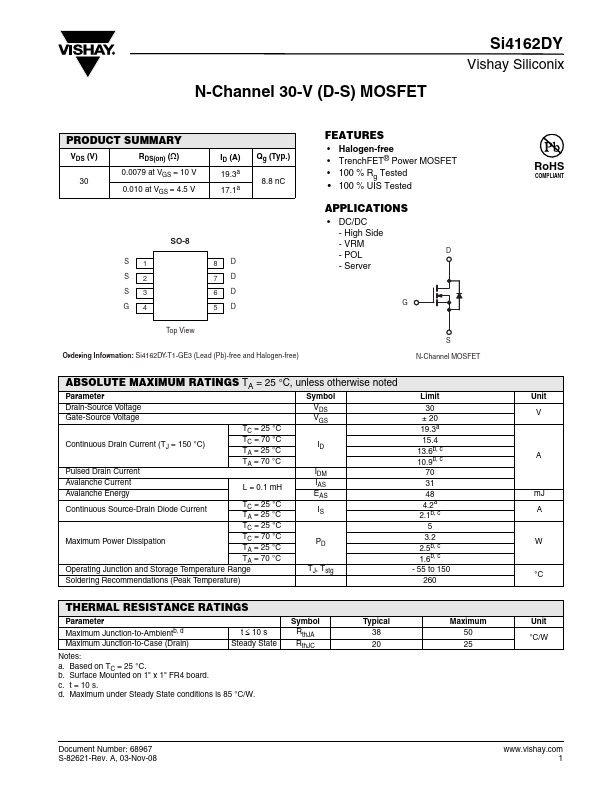 SI4162DY