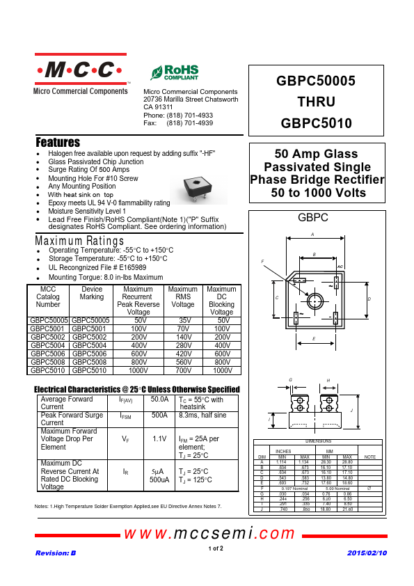 GBPC50005