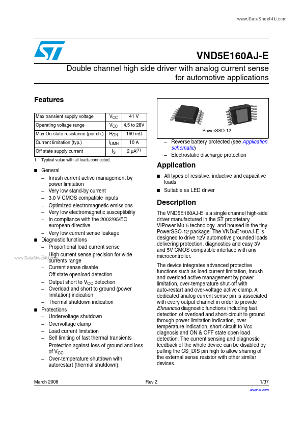 VND5E160AJ-E