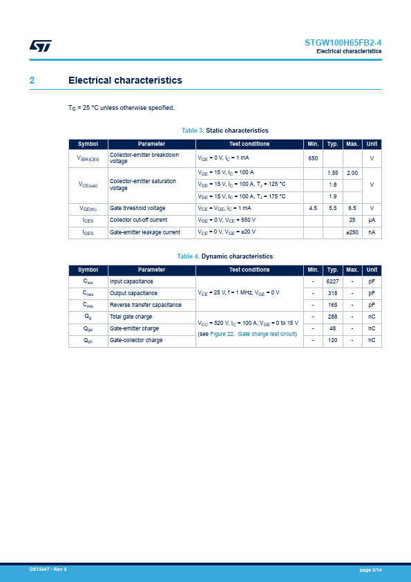 STGW100H65FB2-4