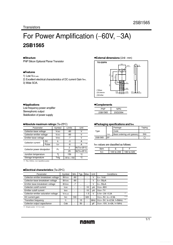 2SB1565