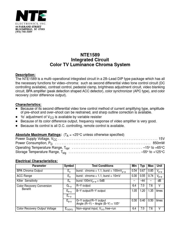 NTE1589