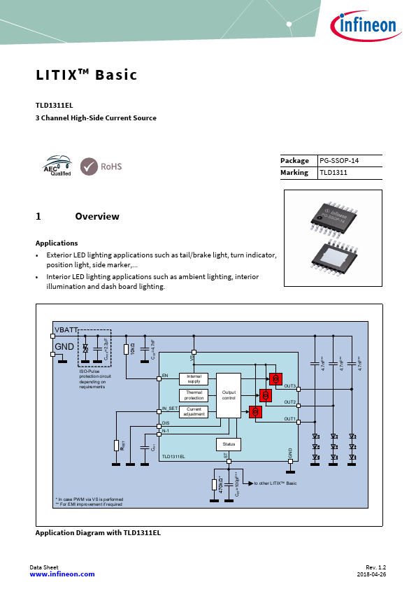 TLD1311EL Datasheet Preview