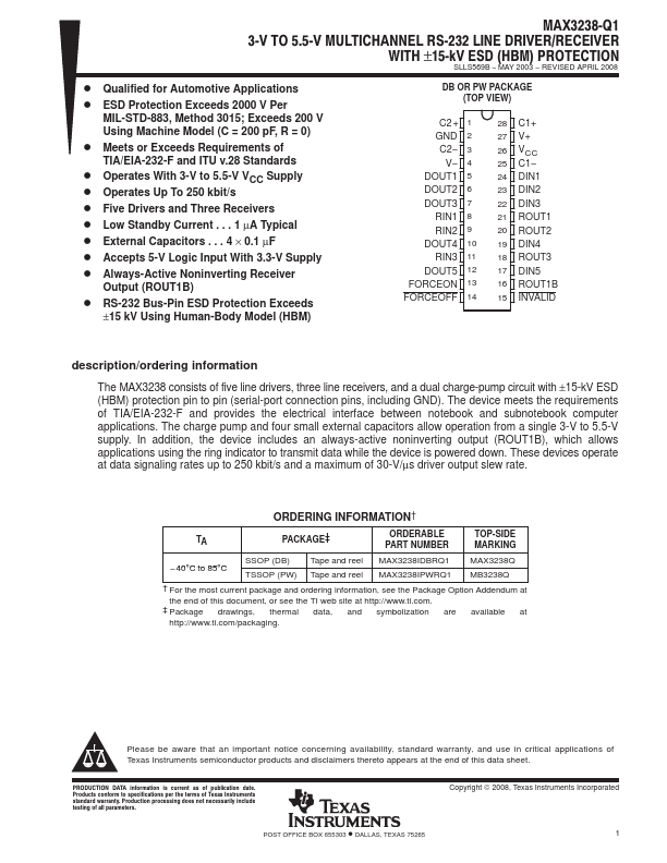 MAX3238-Q1